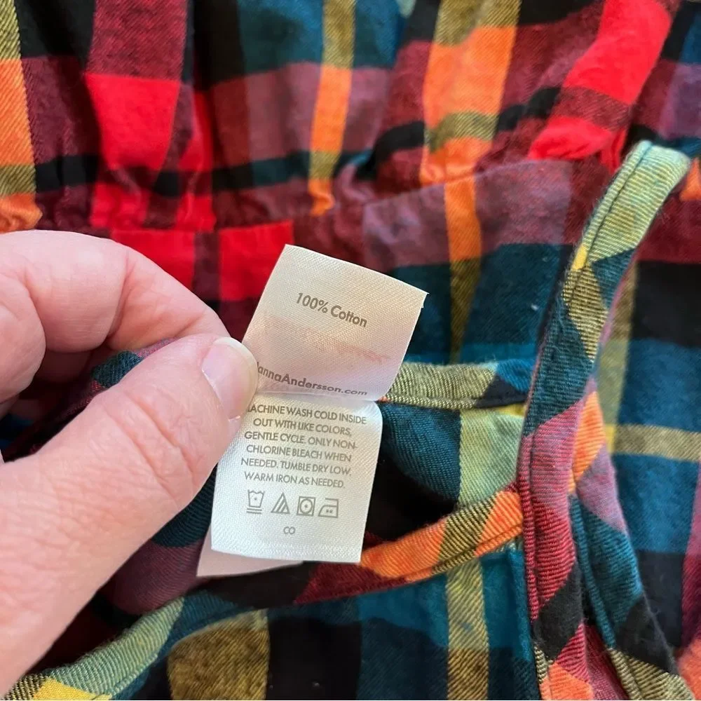 Hanna Andersson vibrant plaid